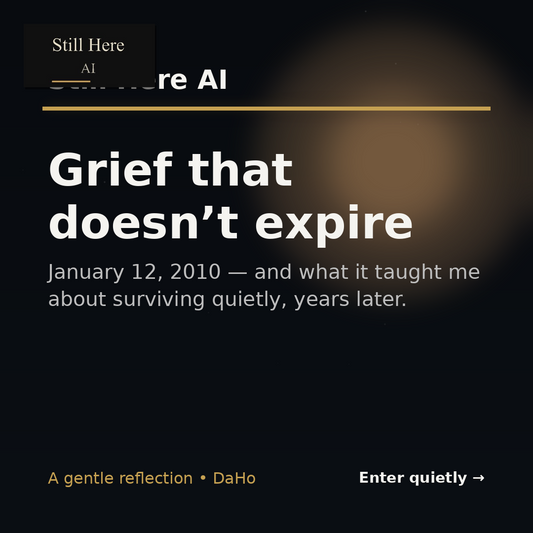 January 12, 2010: Grief That Doesn’t Expire