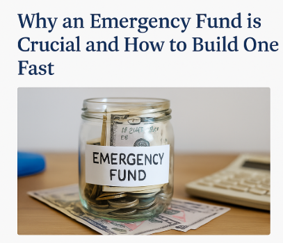 Why an Emergency Fund is Crucial and How to Build One Fast
